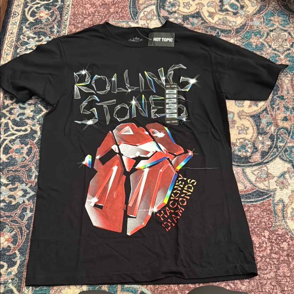 Rolling Stones Black Graphic T-Shirt Small
